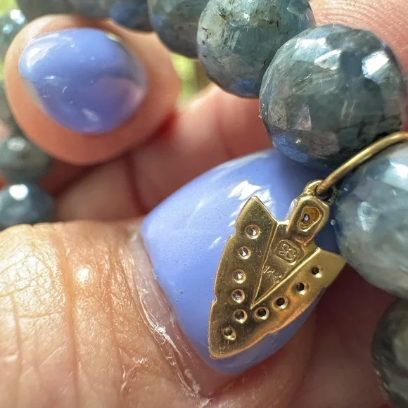 Sydney Evan Beaded Charm Bracelet with 14k Gold and Diamond Charm - Picture 8 of 12